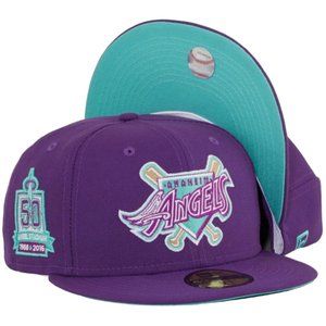 New Era Anaheim Angels Grape Soda 59FIFTY Fitted Hat Exclusive